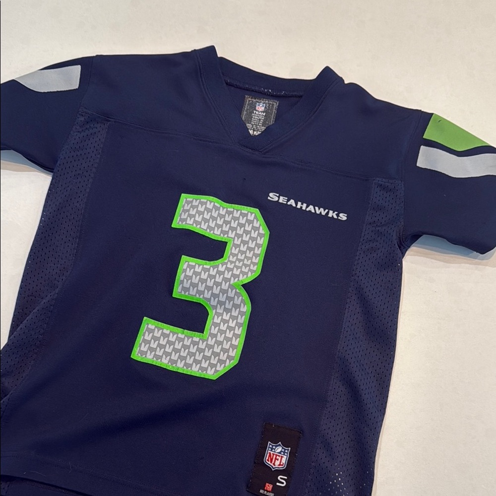 NFL Seattle Seahawks Blue and Green Jersey